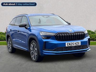 Used Skoda Kodiaq SportLine 110 HP (80 kW) 2025 Race blue metallic SUV