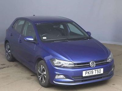 Used VW Polo SE 80 HP (58 kW) 2019 Blue Hatchback