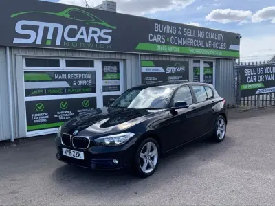 Used BMW 116 Sport Line 116 HP (85 kW) 2016 Black Hatchback