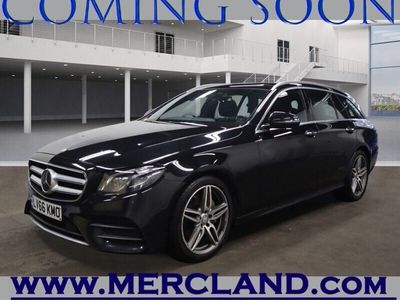 used Mercedes E220 E-Class 2016 (66) MERCEDES BENZAMG PREMIUM PLUS ESTATE DIESEL AUTO BLACK