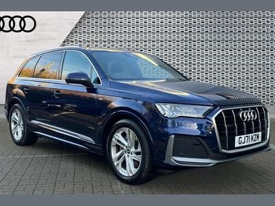 Blue Used 2021 Audi Q7 S-Line SUV | £41,132 (A bit pricey)