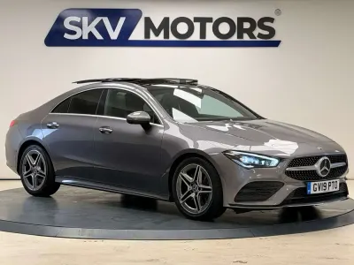 Begagnad Mercedes CLA220 AMG Line Premium Plus 190 HK (139 kW) 2019 Grå Sedan