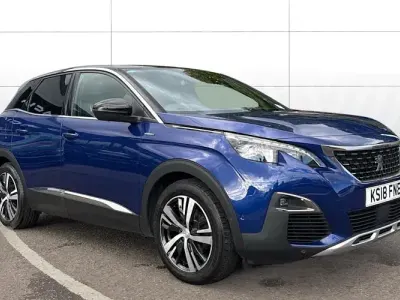 Used Peugeot 3008 GT-line 150 HP (110 kW) 2018 Blue SUV