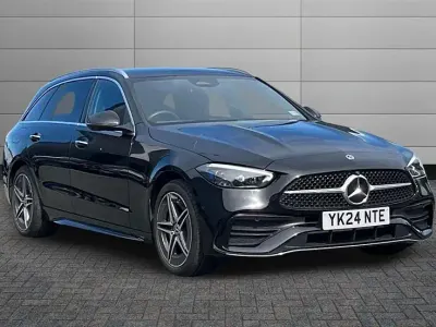 Used Mercedes C300e AMG Line Premium Plus 313 HP (230 kW) 2024 Black Estate