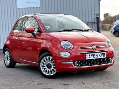 Used Fiat 500 Lounge 69 HP (50 kW) 2018 Red Hatchback