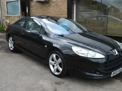 Used Peugeot 407 Coupe 205 HP (150 kW) 2007 Black Coupe