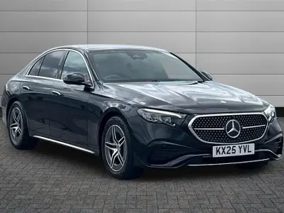 Used Mercedes E200 AMG line 204 HP (150 kW) 2025 Obsidian black Sedan
