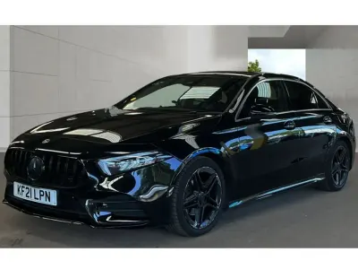 Used Mercedes A180 AMG line 2021 Black Sedan