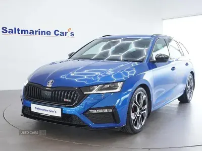 Used Skoda Octavia vRS 245 HP (180 kW) 2021 Blue Estate