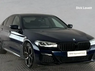 Used BMW 530 M Sport 282 HP (207 kW) 2022 Blue Sedan