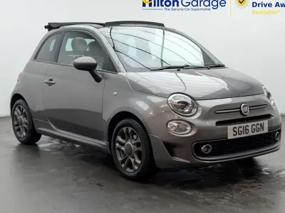 Używany Fiat 500C S 69 KM (50 kW) 2016 Szary Kabriolet