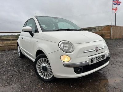 White Used 2008 Fiat 500 Lounge Hatchback | £2,395 (Expensive)