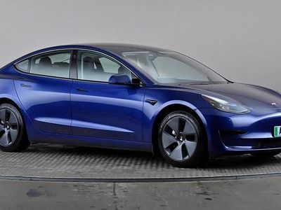 Used Tesla Model 3 Standard Range 180 kW (245 HP) 2021 Blue Sedan
