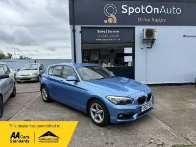 Used BMW 118 Comfort Edition 136 HP (100 kW) 2017 Blue Hatchback
