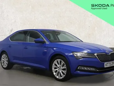 Used Skoda Superb SE L 160 HP (117 kW) 2023 Blue Hatchback