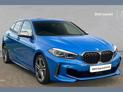Used BMW M135 M Sport 302 HP (222 kW) 2019 Blue Hatchback