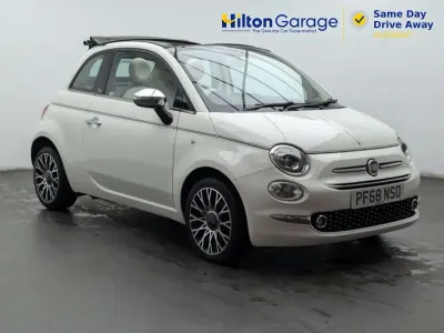Begagnad Fiat 500C Collezione 69 HK (50 kW) 2018 Vit Cab
