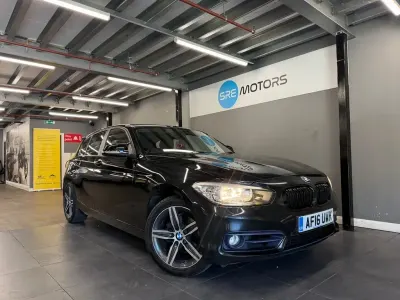 Used BMW 118 Sport Line 2016 Black Hatchback