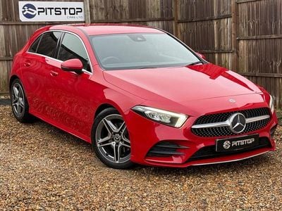 Used Mercedes A200 AMG line 163 HP (119 kW) 2018 Red Hatchback