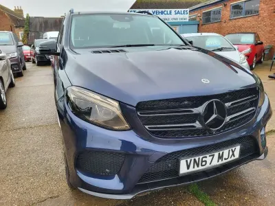 Used Mercedes GLE250 AMG line 204 HP (150 kW) 2017 Blue SUV