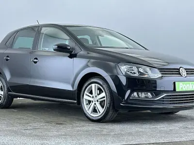 Used VW Polo Match 90 HP (66 kW) 2016 Black Hatchback