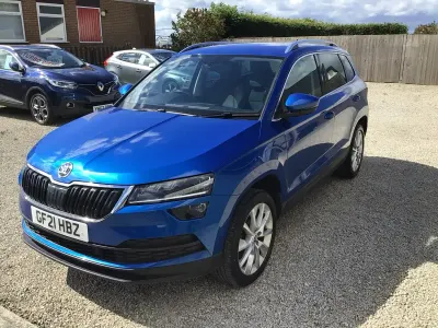 Used Skoda Karoq SE L 108 HP (79 kW) 2021 Blue SUV