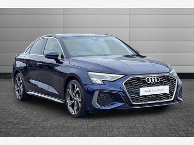 Used Audi A3 S-Line 150 HP (110 kW) 2023 Blue Sedan
