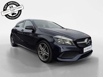 Used Mercedes A180 AMG line 109 HP (80 kW) 2018 Blue Hatchback