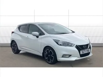 Used Nissan Micra Acenta 92 HP (67 kW) 2021 White Hatchback