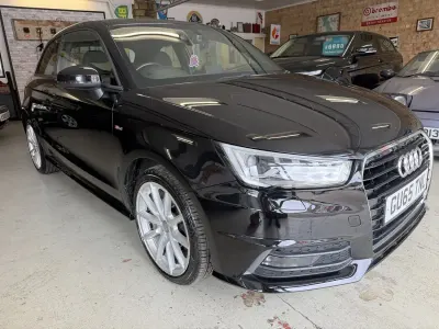Used Audi A1 S-Line 116 HP (85 kW) 2015 Black Hatchback