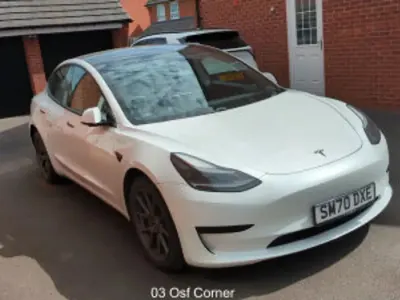 Used Tesla Model 3 Standard Range 239 kW (325 HP) 2020 White Sedan