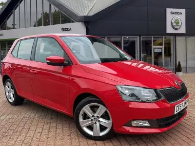 Used Skoda Fabia SE L 110 HP (80 kW) 2017 Corrida red Hatchback