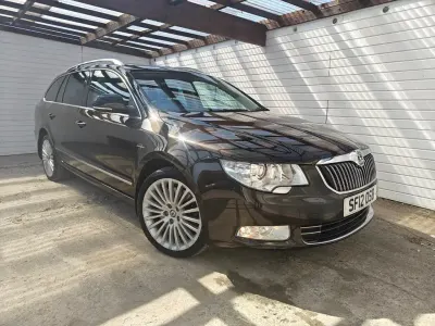 Used Skoda Superb Elegance 260 HP (191 kW) 2012 Brown Estate