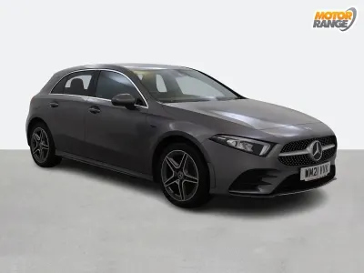 Used Mercedes A250 AMG line 218 HP (160 kW) 2021 Grey Hatchback