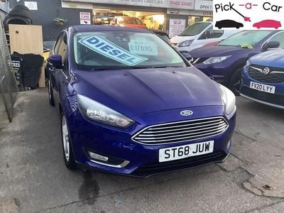 Blue Used 2018 Ford Focus Titanium Hatchback | £7,495 (Good price)