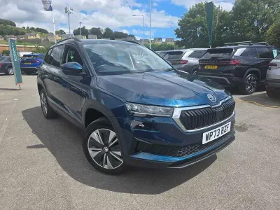 Used Skoda Karoq SE Drive 110 HP (80 kW) 2023 Blue SUV
