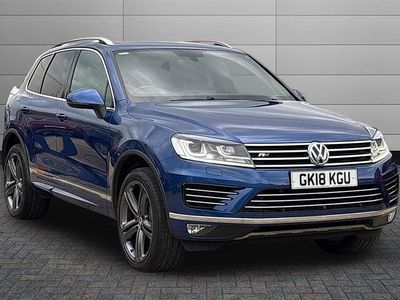 Used VW Touareg R-line Plus 262 HP (192 kW) 2018 Blue SUV