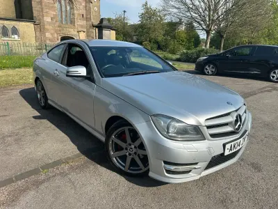 Begagnad Mercedes C250 AMG 204 HK (150 kW) 2014 Silver Sportkupé