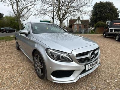 Begagnad Mercedes C220 AMG line 170 HK (125 kW) 2016 Silver Sportkupé