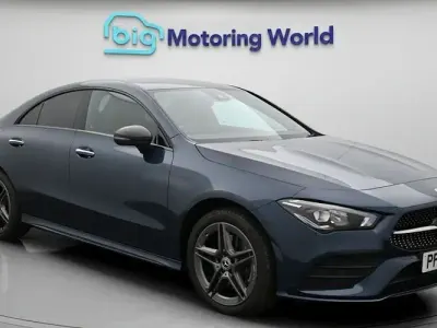 Used Mercedes CLA250e AMG line 218 HP (160 kW) 2023 Blue Coupe