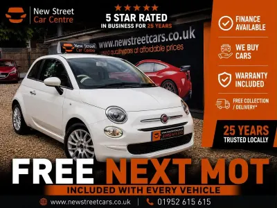 Used Fiat 500 Pop Star 69 HP (50 kW) 2016 White Hatchback
