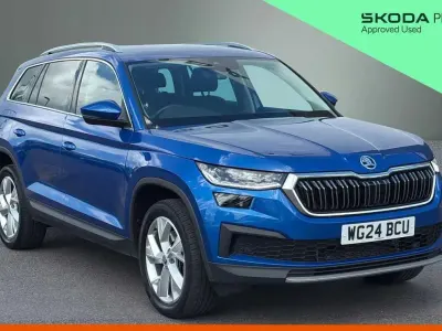Used Skoda Kodiaq SE L Executive 196 HP (144 kW) 2024 Race blue metallic SUV
