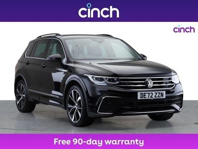 Black Used 2022 VW Tiguan R-line SUV | £24,249 (Fair price)