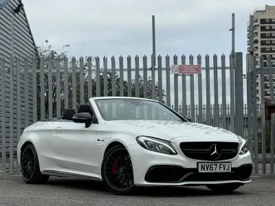 Begagnad Mercedes C63 AMG Premium 2018 Vit Cab