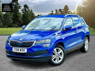 Used Skoda Karoq SE Technology 115 HP (84 kW) 2019 Blue SUV