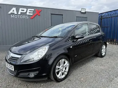 Used Vauxhall Corsa 89 HP (65 kW) 2009 Black Hatchback
