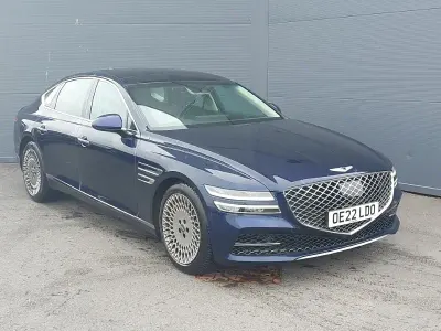 Used Genesis G80 Premium 304 HP (223 kW) 2022 Blue Sedan
