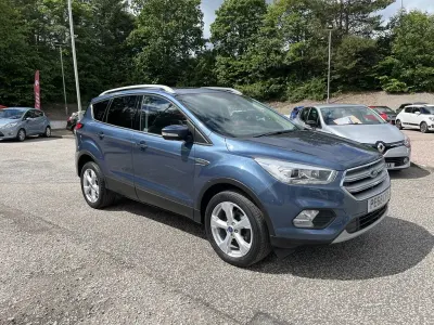 Used Ford Kuga Titanium X 120 HP (88 kW) 2018 Chrome blue SUV