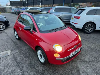 Used Fiat 500 Lounge 69 HP (50 kW) 2013 Red Cabriolet