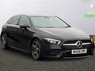 Used Mercedes A250 AMG line 224 HP (164 kW) 2018 Black Hatchback